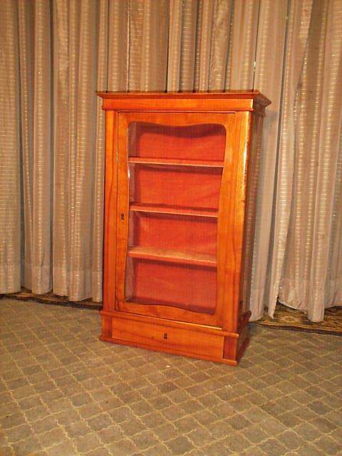 Biedermeier Kirschbaum Hängevitrine